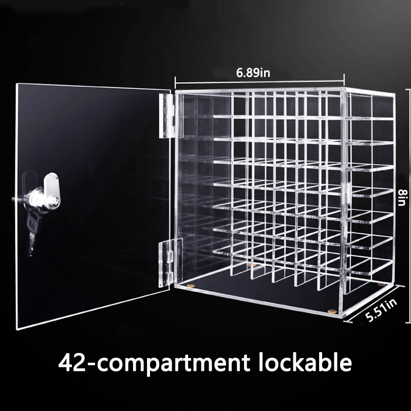 Acrylic Lipstick and Nail Polish Storage Cabinet