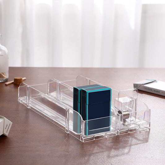 Store Display Shelves Matchbook Display Case, Automatic   Clear Cigarette Display Stand Rack for Market Store (8Pcs Capacity)