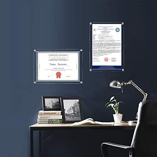 Clear Acrylic Picture Frames Acrylic Photo Frame Desktop Display for Bedroom Living Room Home Office 7.3x 5.3 Inch