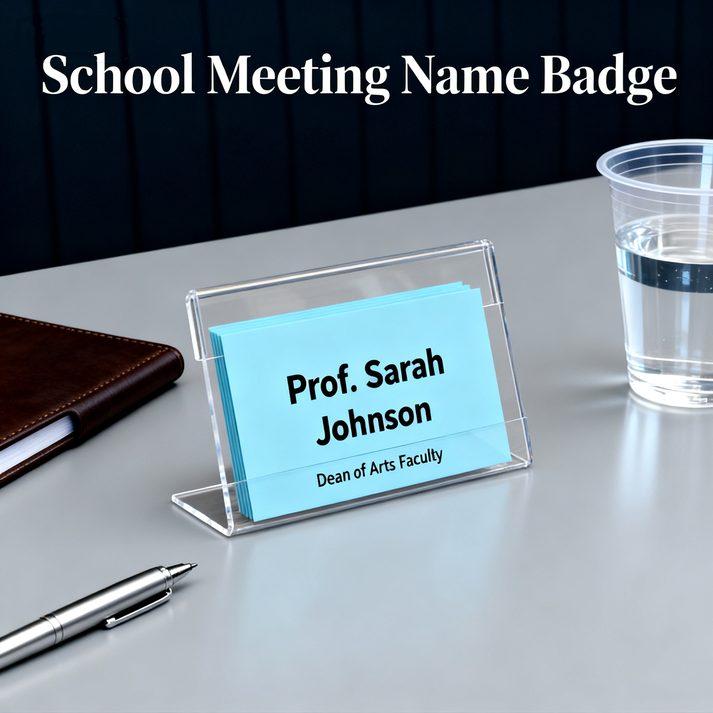 Small Acrylic Sign Holder 3.5" x 2", 30 PCS Mini Acrylic Food Sign Labels for Party Buffet, Retail Price Display Holder, Clear Table Counter Top Stand for Place Cards, Name Card, Wedding and Event Use Sign