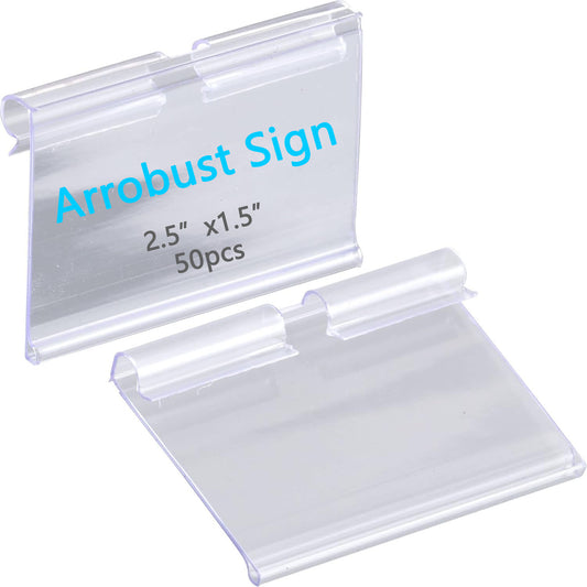 Plastic Label Holders Clear Wire Shelf Label Holder