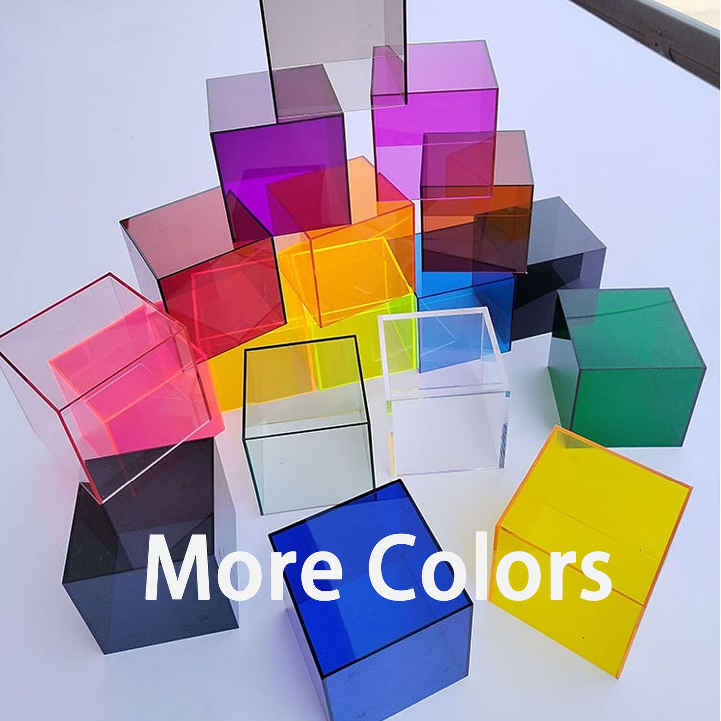 High-transparency one-piece acrylic box
