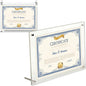 Clear Acrylic Wall Mount Floating Picture Frame A4 Letter Size Photo
