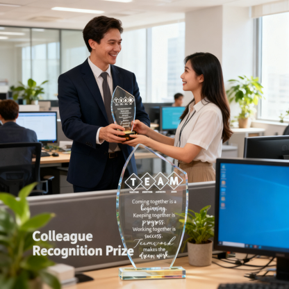 Acrylic trophy 10 Pcs Employee Appreciation Awards for Coworker Acrylic Thank You Trophy May You Be Proud Office/Campus Recognition Gifts Women Men