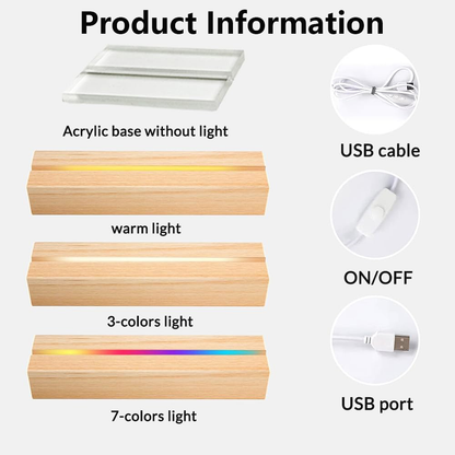 Custom Picture Frames with Photo, Personalized Photo Frame with LED Night Light, Text, Unique Gift for Couple, Girlfriend, Boyfriend, Women or Men, Perfect for Anniversary, Christmas & BirthdayBoyfriend Couple