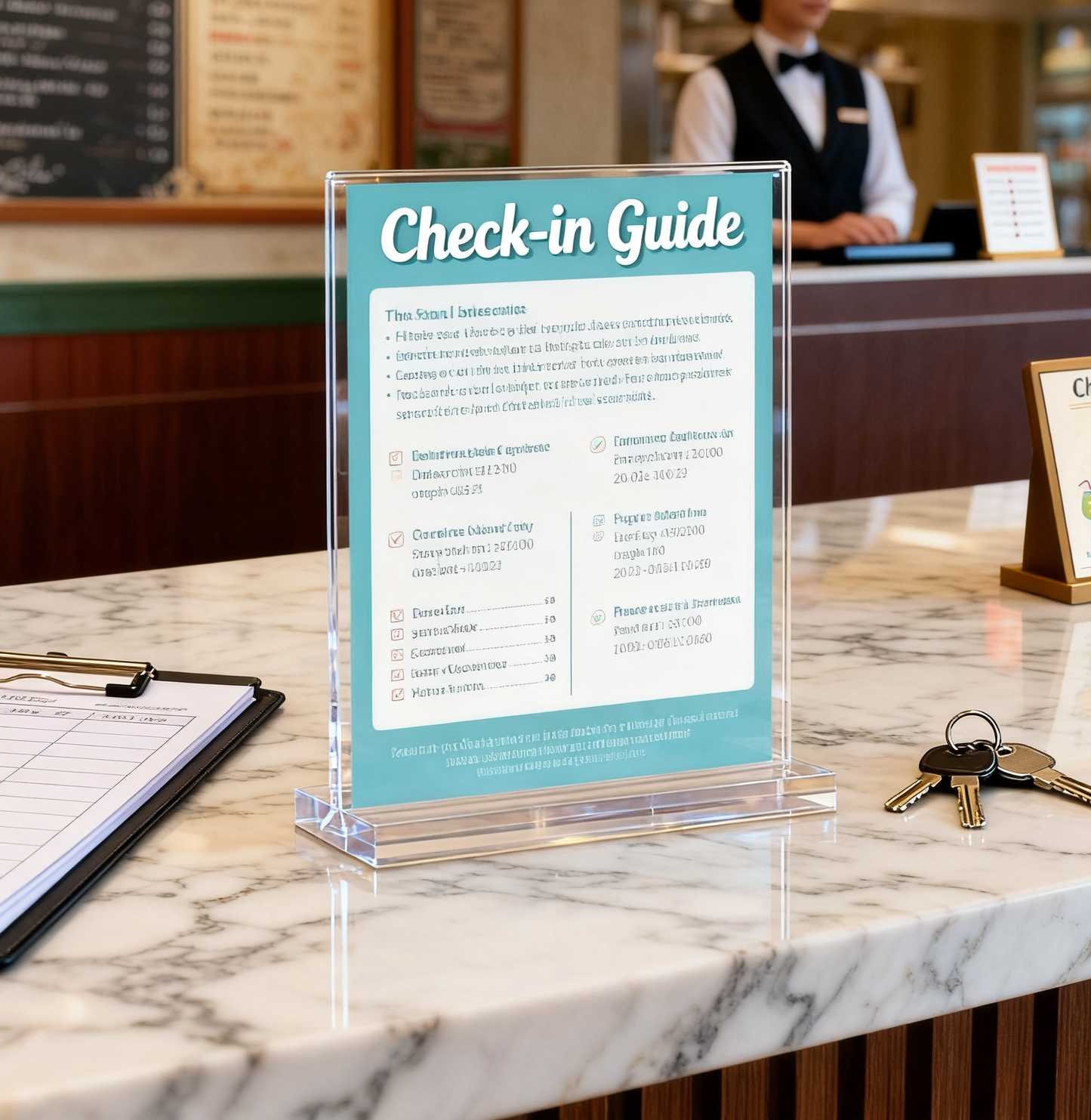 Acrylic Sign Holder, 5x7”, 15 Pack Double Sided Vertical Clear Vertical Table Menu Display,for Restaurants, Office, Store, Fair，Trade Shows