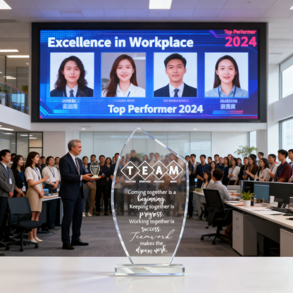 Acrylic trophy 10 Pcs Employee Appreciation Awards for Coworker Acrylic Thank You Trophy May You Be Proud Office/Campus Recognition Gifts Women Men