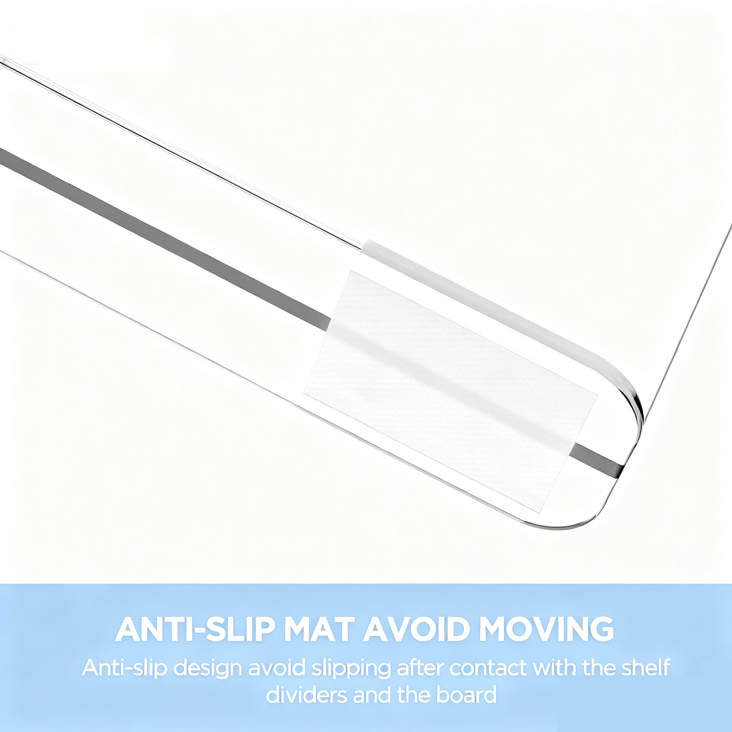 6 Pack Clear Acrylic Shelf Dividers for Closet Organization, Vertical Purse and Sweater Organizer for Bedroom, Kitchen & Cabinets, Sturdy Closet Storage Solution for Handbags and Clothes