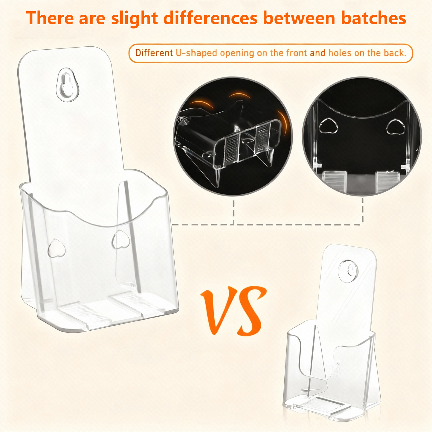 Acrylic Brochure Holder 4x9 Inches 2 Pack Slant Back Design, Clear Display Stand, Plastic Table Stand Sign Holder Pamphlet Holder Flyer Holder,  Acrylic Table Signs Plastic Paper Holder for Office, Home, Store