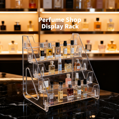 Acrylic Card Display Stand 5 Tier, Clear Display for Greeting Cards, Sports Cards, Postcards, Stickers & Brochures, Easy Snap-On, Increased Height & Thickness for Better，Thick Stable Design with Quick Snap-On Assembly for Stores & Exhibitions