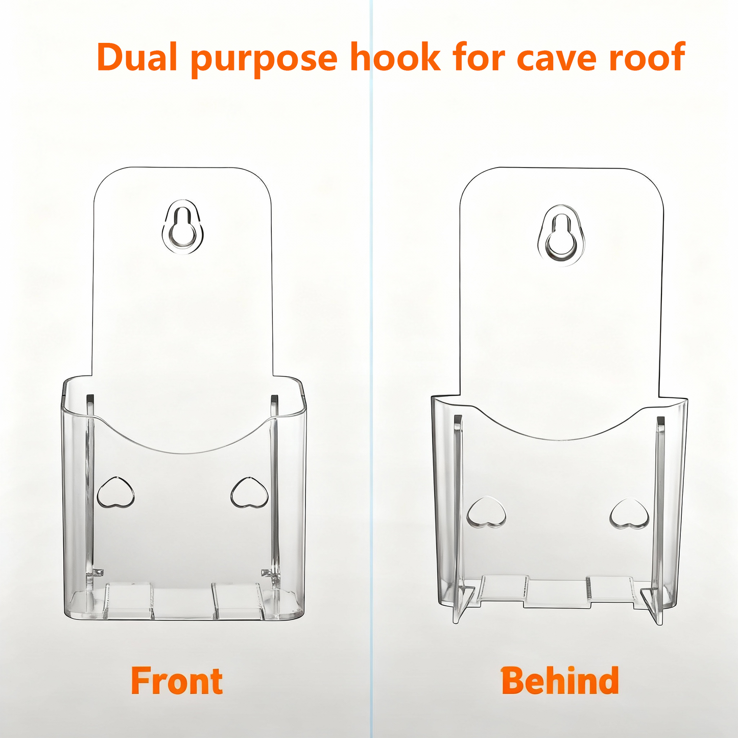 Acrylic Brochure Holder 4x9 Inches 2 Pack Slant Back Design, Clear Display Stand, Plastic Table Stand Sign Holder Pamphlet Holder Flyer Holder,  Acrylic Table Signs Plastic Paper Holder for Office, Home, Store