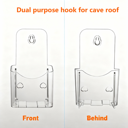 Acrylic Brochure Holder 4x9 Inches 2 Pack Slant Back Design, Clear Display Stand, Plastic Table Stand Sign Holder Pamphlet Holder Flyer Holder,  Acrylic Table Signs Plastic Paper Holder for Office, Home, Store