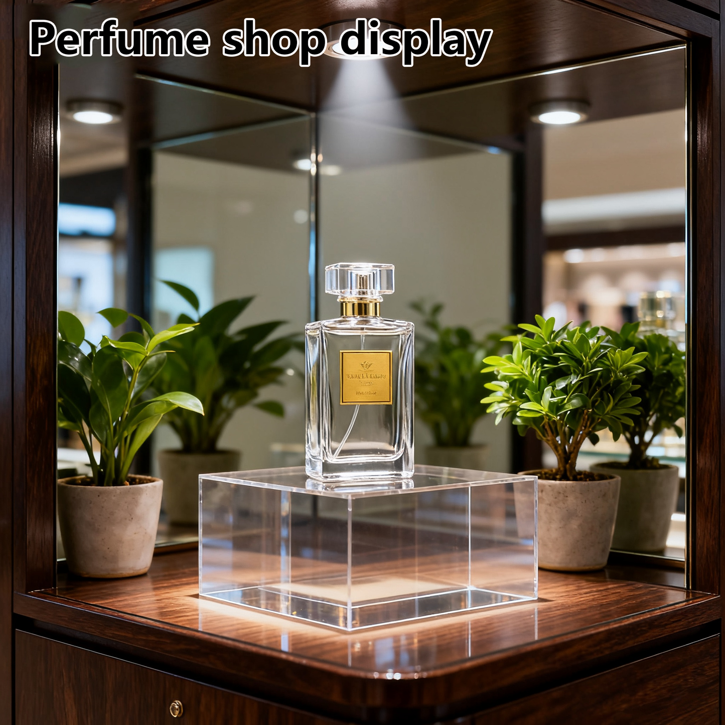 3 Size Acrylic Risers Stands Display Block Clear Crystal Polished Acrylic Cube Solid Display Pedestal Stand Square for Small Jewelry Perfume Photography Collection Food Doll Wedding Christmas