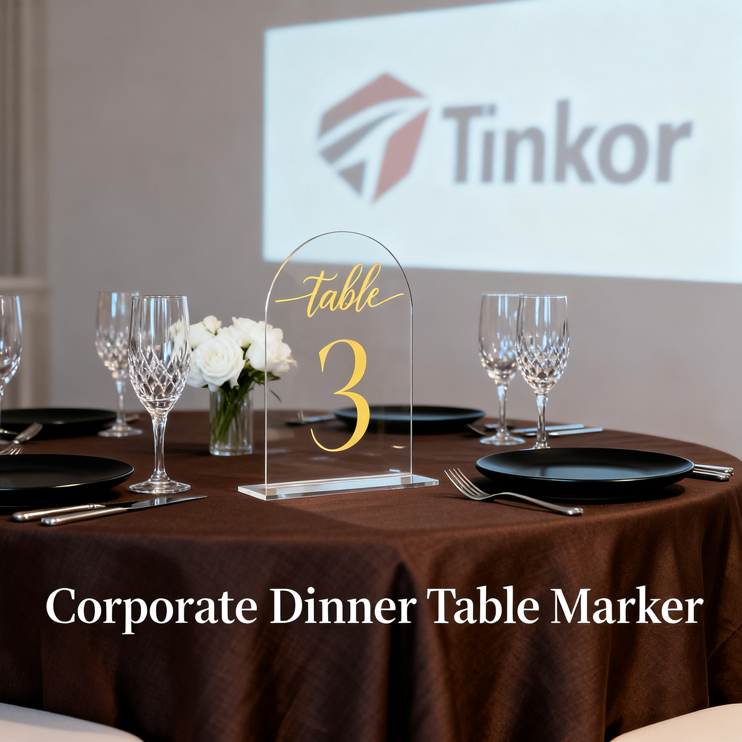 Acrylic Table number plate for Wedding Reception Clear Arch，10 Pack 5" x 7" Gold Font Centerpiece Set with Holder Stands & Head Table Sign - Anniversary, Event, Party, Wedding set 1-10 number