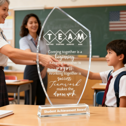 Acrylic trophy 10 Pcs Employee Appreciation Awards for Coworker Acrylic Thank You Trophy May You Be Proud Office/Campus Recognition Gifts Women Men