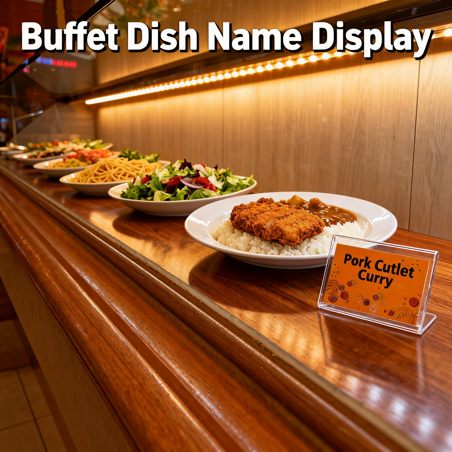 Small Acrylic Sign Holder 3.5" x 2", 30 PCS Mini Acrylic Food Sign Labels for Party Buffet, Retail Price Display Holder, Clear Table Counter Top Stand for Place Cards, Name Card, Wedding and Event Use Sign