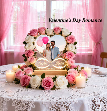 Custom Picture Frames with Photo, Personalized Photo Frame with LED Night Light, Text, Unique Gift for Couple, Girlfriend, Boyfriend, Women or Men, Perfect for Anniversary, Christmas & BirthdayBoyfriend Couple