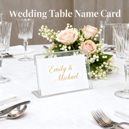Small Acrylic Sign Holder 3.5" x 2", 30 PCS Mini Acrylic Food Sign Labels for Party Buffet, Retail Price Display Holder, Clear Table Counter Top Stand for Place Cards, Name Card, Wedding and Event Use Sign