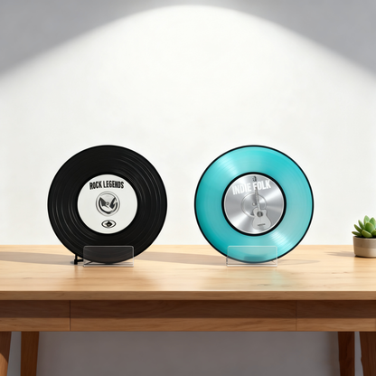 Acrylic Book Stand 6 Pack，Large Clear Acrylic Display Stand for Magazines, Postcards & Artworks，Display Stand for Album, CD, Magazine, Postcard, Picture, Plate, Artworks, Phone, Tablet