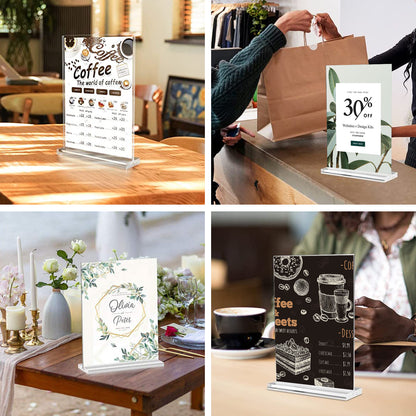 Inovra - Acryl Tafel Centerpieces - Set van 6 Stuks voor Bruiloft Restaurant Café Inovra - Acryl Tafel Centerpieces - Set van 6 Stuks voor Bruiloft Restaurant Café