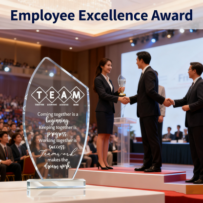 Acrylic trophy 10 Pcs Employee Appreciation Awards for Coworker Acrylic Thank You Trophy May You Be Proud Office/Campus Recognition Gifts Women Men