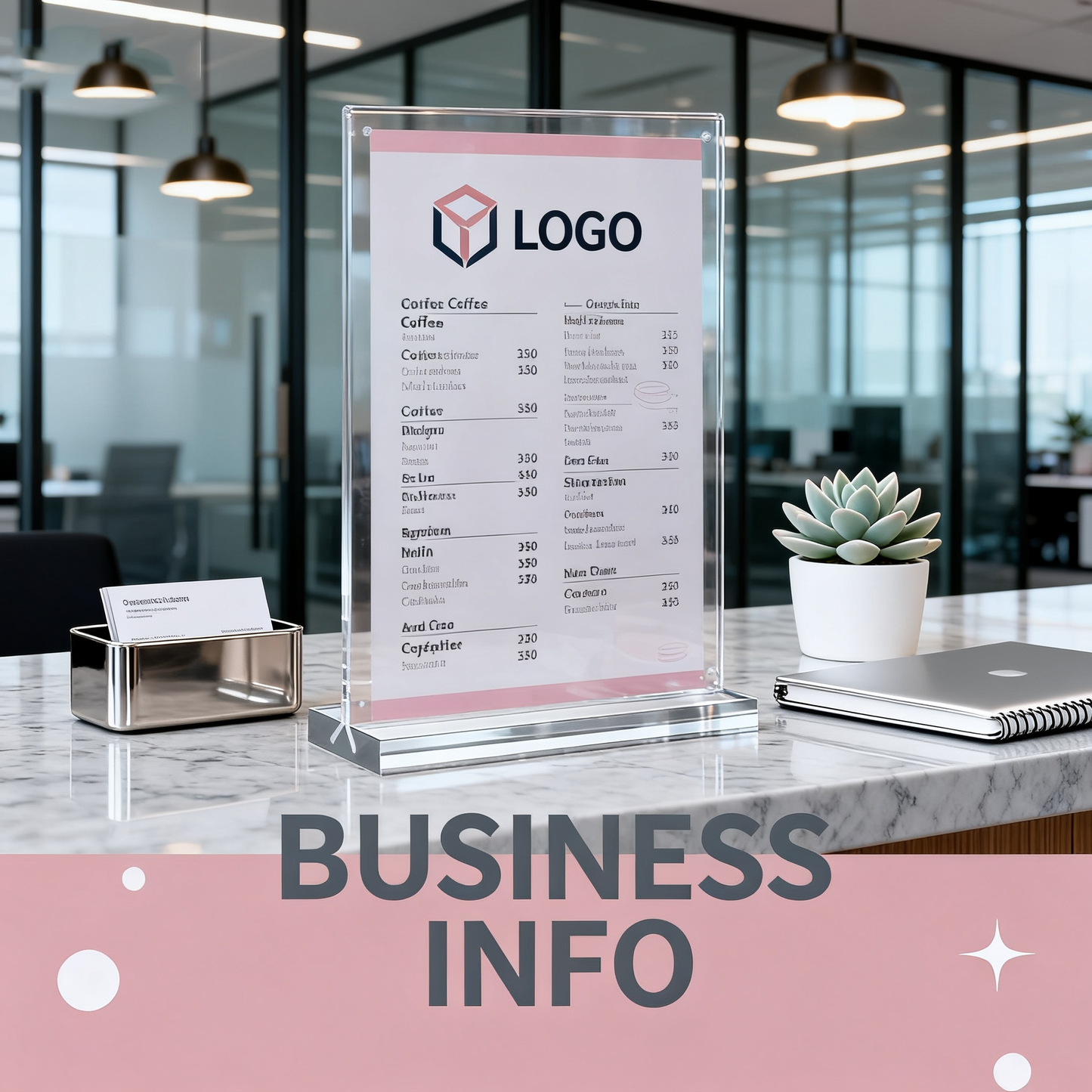 Acrylic Sign Holder 4x6”, 15 Pack Clear Double Sided Vertical Display Stand for Tabletop， for Menu, Flyers, Photos, Perfect for Restaurants, Retail Stores, Office Desks, Exhibitions