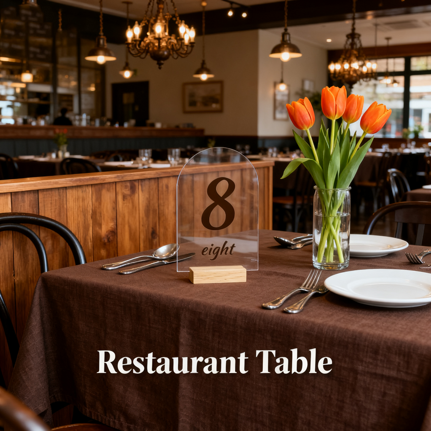 Acrylic Sign 10 Pack 5x7 Inch Blank Clear Arch with Wooden Stands, Arched Round Top Acrylic Sheet, DIY Acrylic Arch Table Numbers，DIY Table Numbers，DIY Name Card Gifts Event Party Sign Decoration