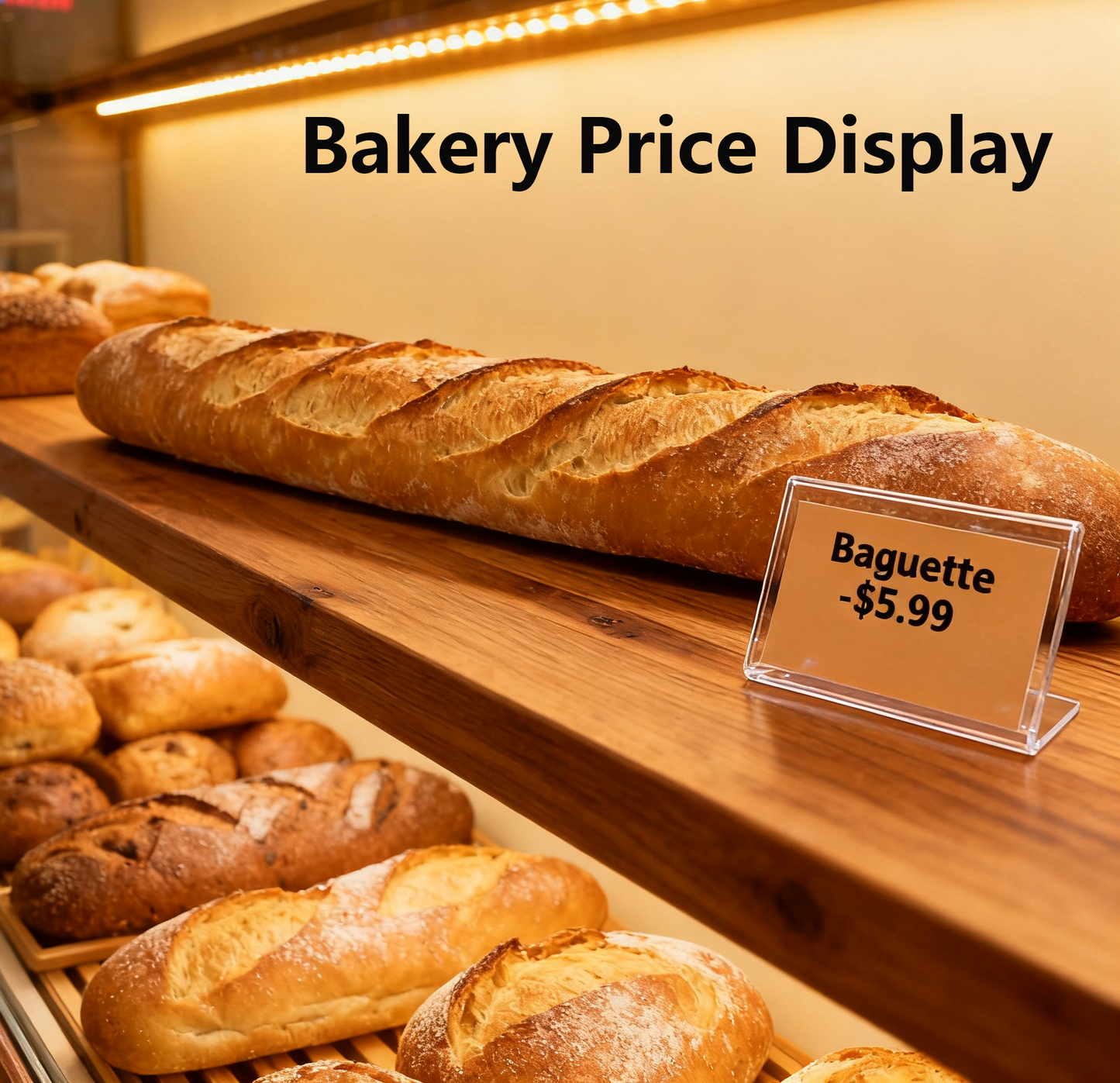 Small Acrylic Sign Holder 3.5" x 2", 30 PCS Mini Acrylic Food Sign Labels for Party Buffet, Retail Price Display Holder, Clear Table Counter Top Stand for Place Cards, Name Card, Wedding and Event Use Sign