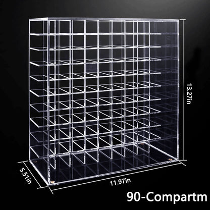 Acrylic Lipstick and Nail Polish Storage Cabinet