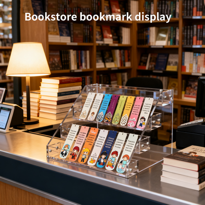 12" Acrylic Riser Display Stands - 4 Tier Clear Acrylic Display Shelf, Double Sided Usable, Makeup, Collectibles, Cupcakes & Dessert Table Decoration Acrylic Shelves for Funko Pop Figures , Cupcake, Candy Food