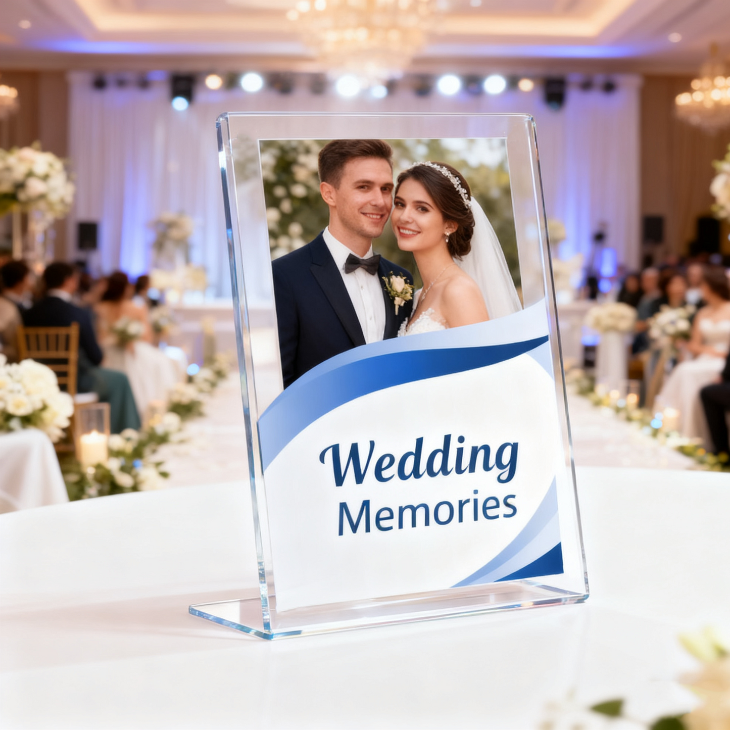 Acrylic Sign Holder Clear 8.5 x 11,12 Pack Plastic Display Stands for Tabletop, Desktop L-Shape Acrylic Stands for Flyers, Documents, Office, Restaurants Menus, Stores Flyers