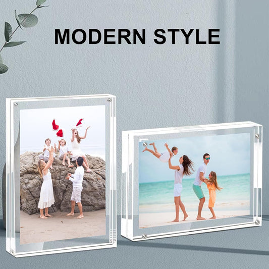 Acrylic Crystal Photo Frame  4"x6" 3 Pack