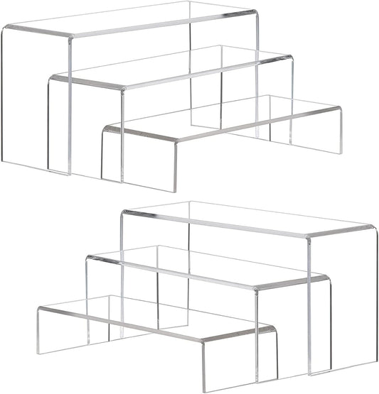 Three display Risers: large, medium and small