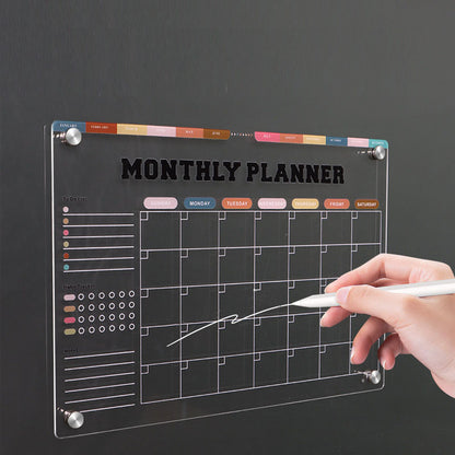 Acrylic Magnet Fridge Calendar  15.8“ x 11.8”