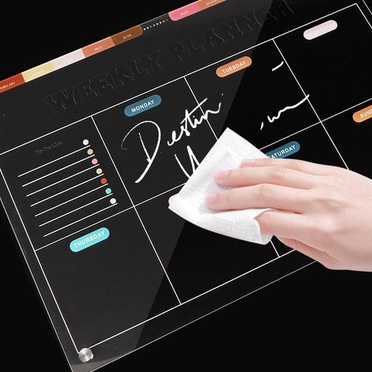 Acrylic magnet refrigerator calendar can be wiped with a paper towel