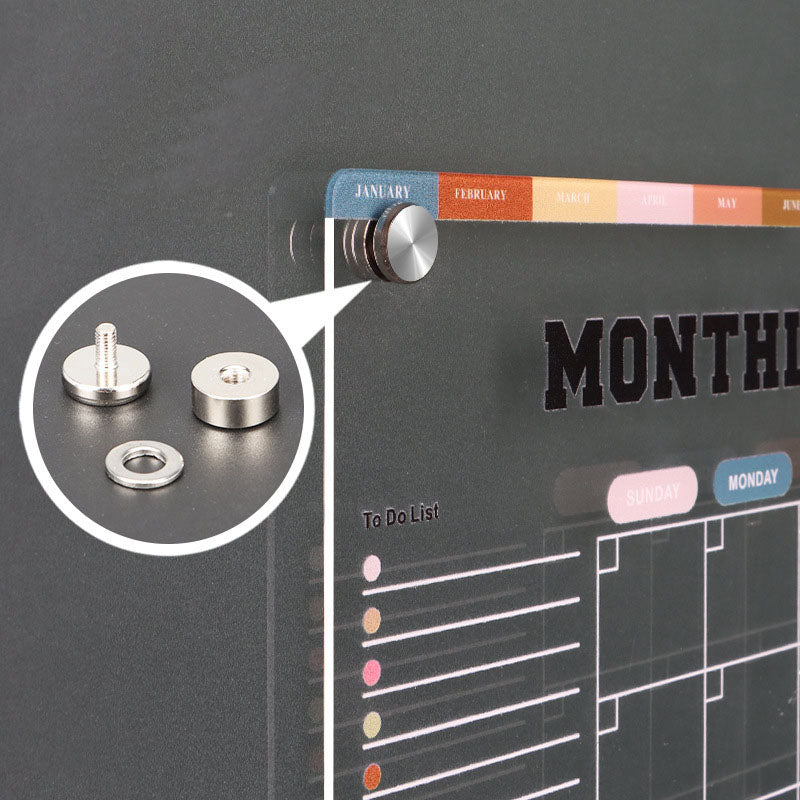 No Drilling;4pcs strong in extra-thick magnets,Easy installation