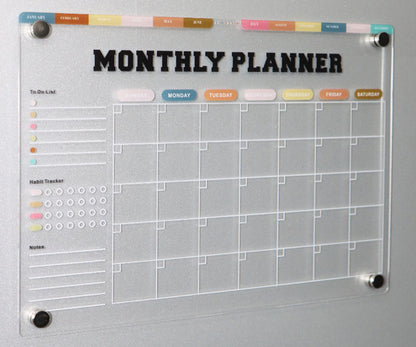Calendar to stick firmly to metal surfaces and most refrigerators