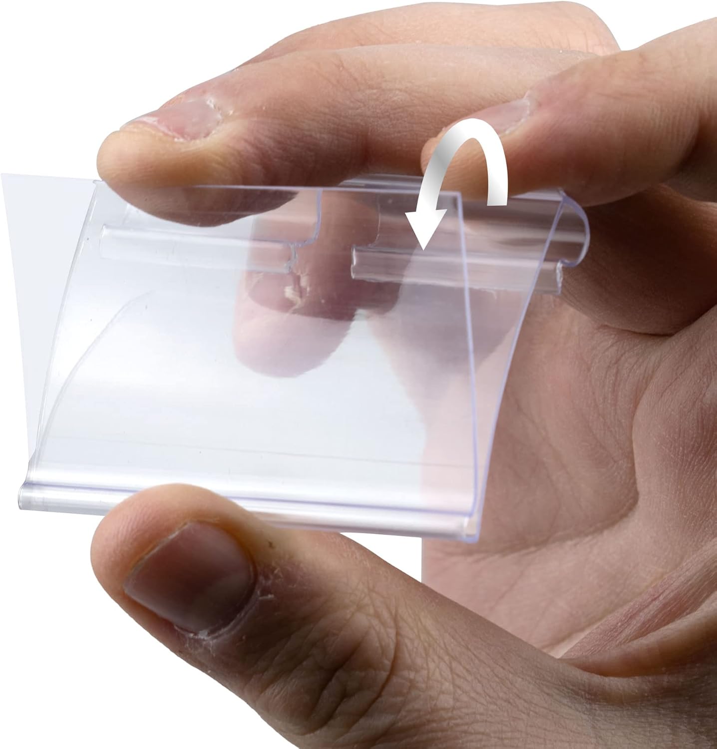 pull apart to open  Plastic Label Holders