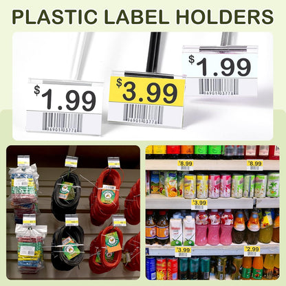 Plastic Label Holders clearly indicate the price of the product