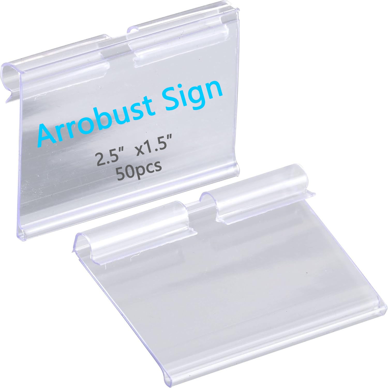 Arrobust Sign - Plastic Label Holders Clear Wire Shelf Label Holder ...